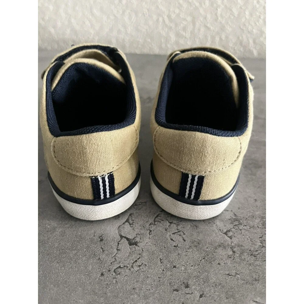 Nautica Boys Shoes Size 11 Tan and Blue